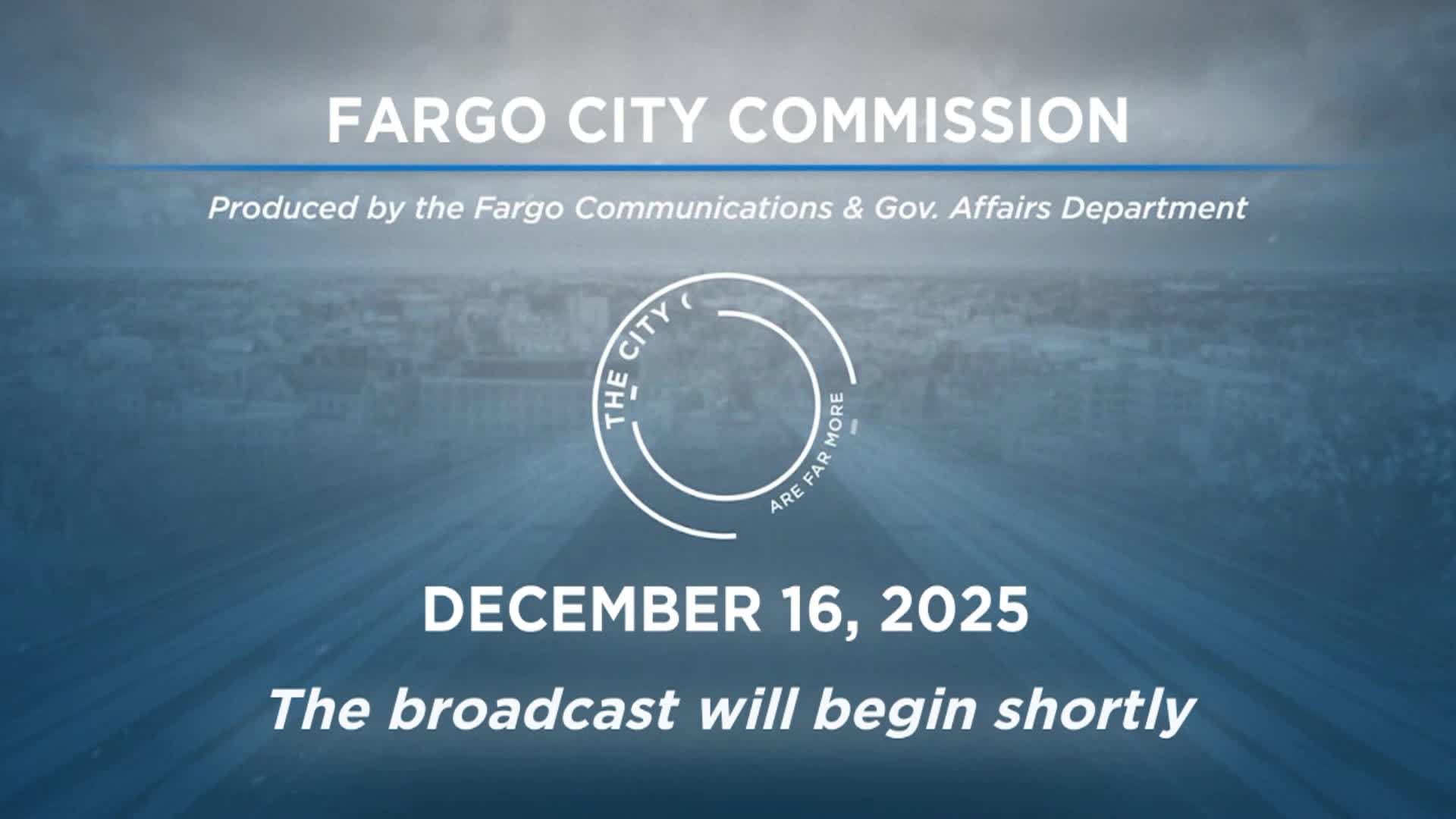 Thumbnail image for Fargo City Commission Special Meeting - 12.18.2025